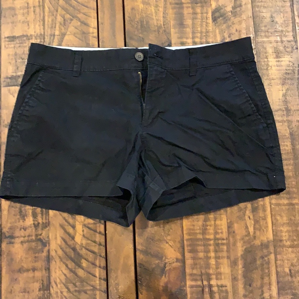 Black khaki shorts